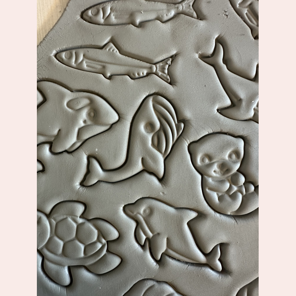 Blhval udstikker med prgning