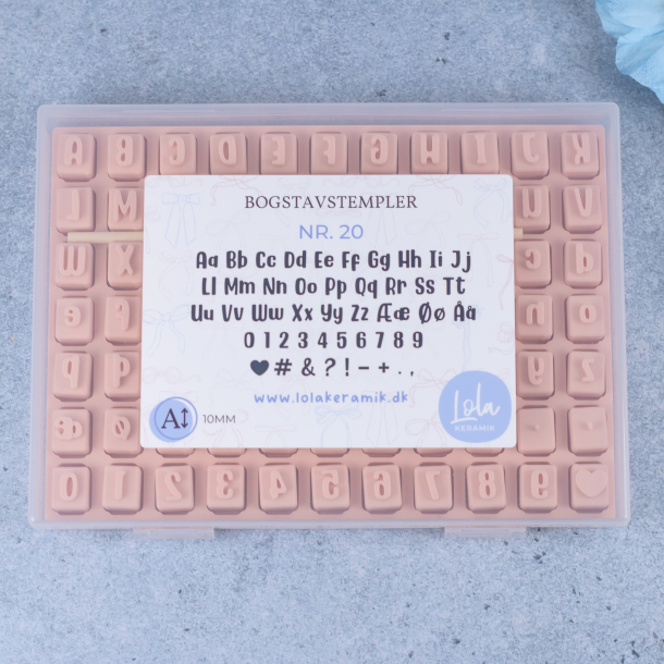 Bogstavstempler nr. 20 - 10mm