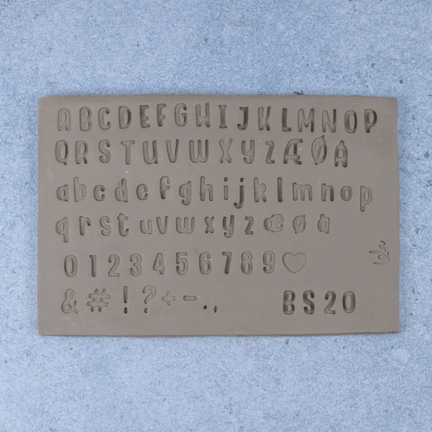 Bogstavstempler nr. 20 - 10mm