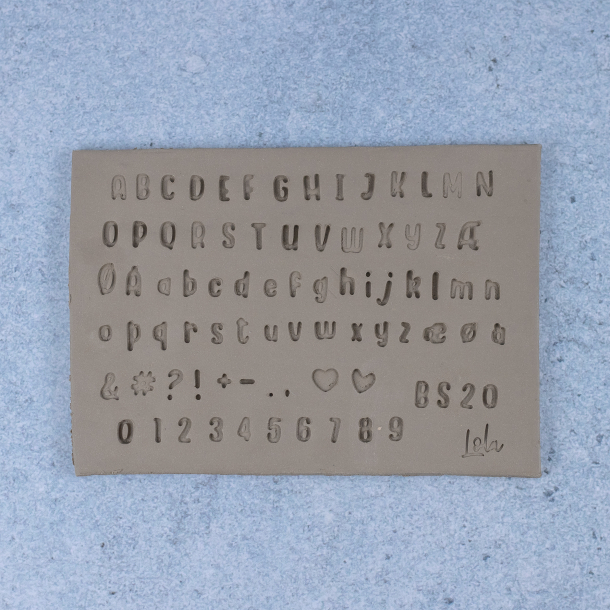 Bogstavstempler nr. 20 - 7mm