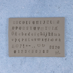 Bogstavstempler nr. 20 - 7mm