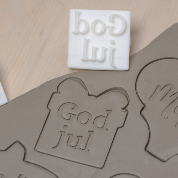 'God jul' tekst stempel - Nr. 5