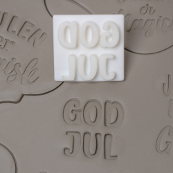 'God jul' tekst stempel - Nr. 6
