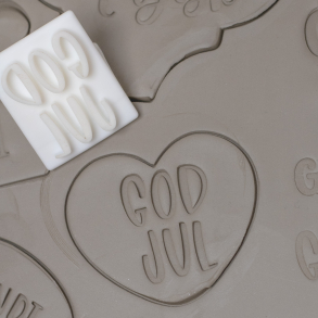 'God jul' tekst stempel - Nr. 7