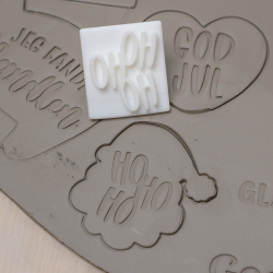 'HO HO HO' tekst stempel