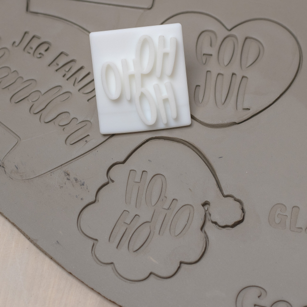 'HO HO HO' tekst stempel