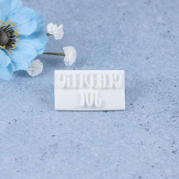 'Gldelig jul' tekst stempel - Nr. 3