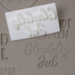 'Gldelig jul' tekst stempel - Nr. 4