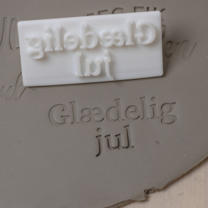 'Gldelig jul' tekst stempel - Nr. 5