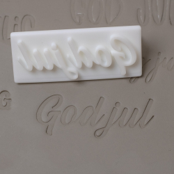 'God jul' tekst stempel - Nr. 2