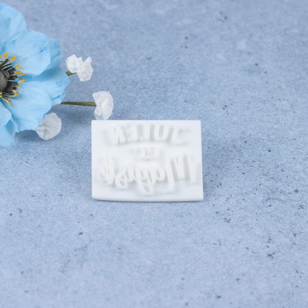 'Julen er magisk' tekst stempel - Nr. 2