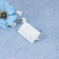 'Jeg fik mandlen' tekst stempel - Nr. 1