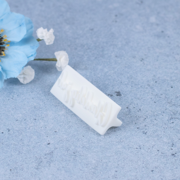 'Gldelig jul' tekst stempel - Nr. 1