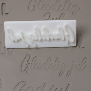 'Gldelig jul' tekst stempel - Nr. 1