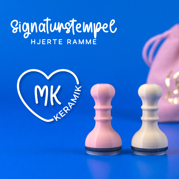 Signaturstempel | Design 4 | Hjerte ramme