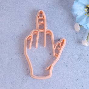 Hndtegn f@ck udstikker med prgning - Nr. 4