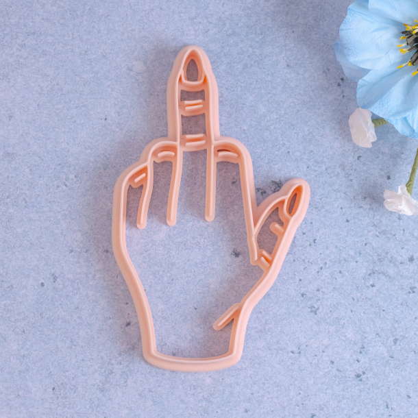 Hndtegn f@ck udstikker med prgning - Nr. 4