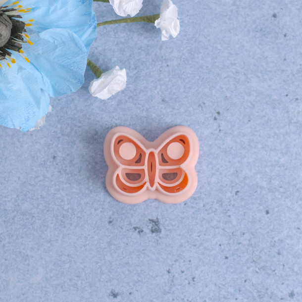 Sommerfugl udstikker med prgning 30mm 