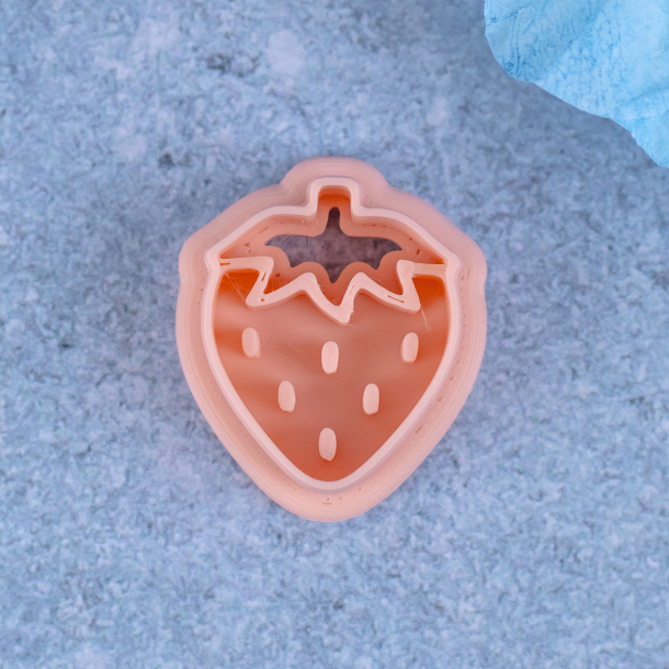 Jordb�r udstikker med pr�gning 30mm - Nr. 3