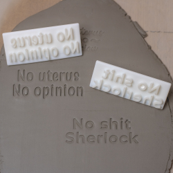 Tekst stempel - 2 linjer | Din tekst