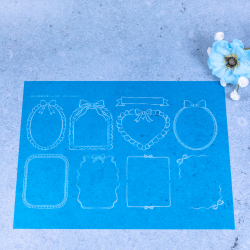 Frilly Frames 2 | Stencil 0007