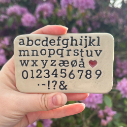 Bogstavstempler nr. 1+2 - 10mm