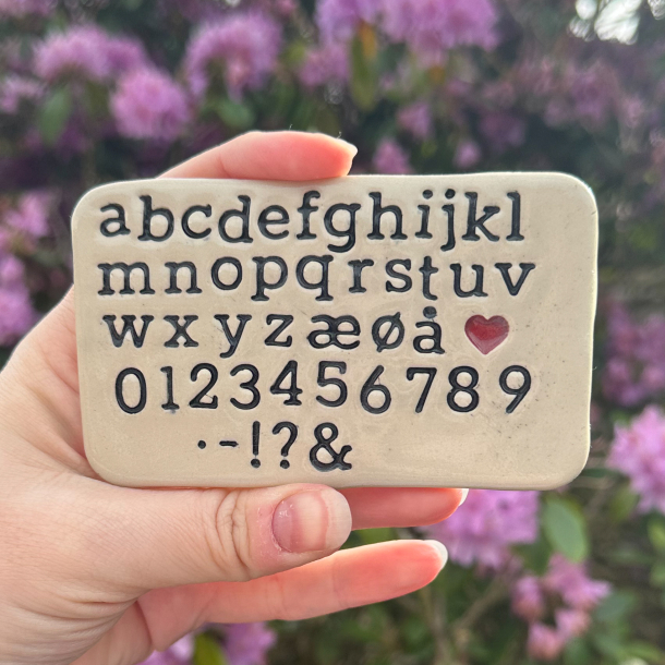 Bogstavstempler nr. 1+2 - 10mm