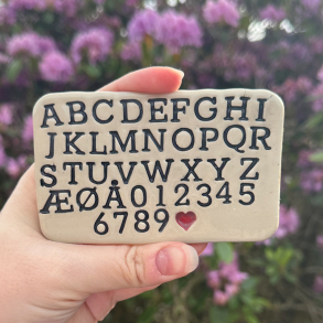 Bogstavstempler nr. 1/2 