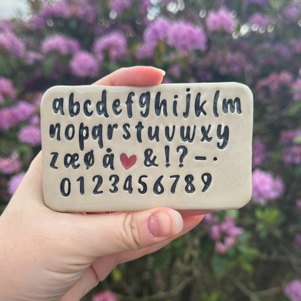 Bogstavstempler nr. 6 - 10mm