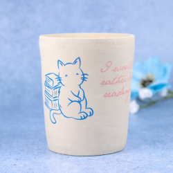 Cats &amp; Books | Stencil 0008