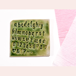 Bogstavstempler nr. 6 - 10mm