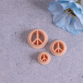 Mini peace tegn udstikkere med prgning