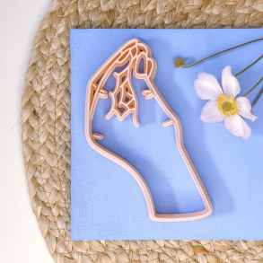 Hndtegn 'Italiensk' udstikker med prgning - Nr. 5