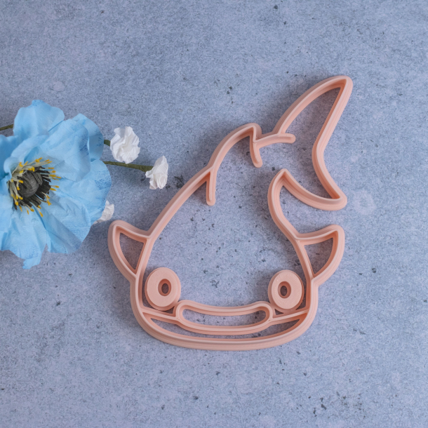 Hvalhaj udstikker med prgning 