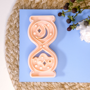 Timeglas udstikker med prgning - Mystik nr. 2