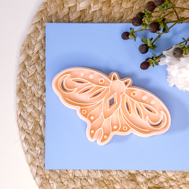 Natsommerfugl udstikker med prgning - Mystik nr. 7