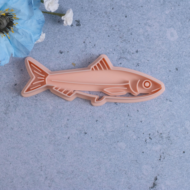 Sardin / fisk udstikker med prgning