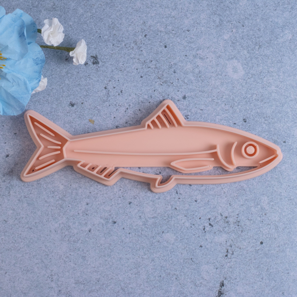 Sardin / fisk udstikker med prgning