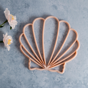 Strandskalle, kammusling udstikker med prgning - Nr. 1