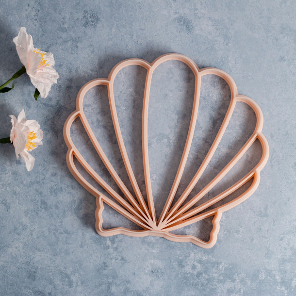 Strandskalle, kammusling udstikker med prgning - Nr. 1