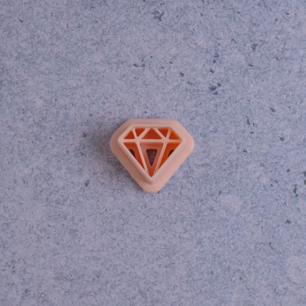 Diamant udstikker med prgning 