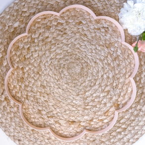 Rund blonde udstikker med 10 buer 