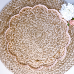 Rund blonde udstikker med 12 buer