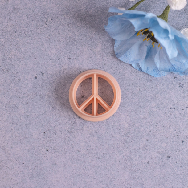 Peace tegn udstikker med prgning