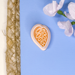 Planteblad udstikker med prgning - nr. 2