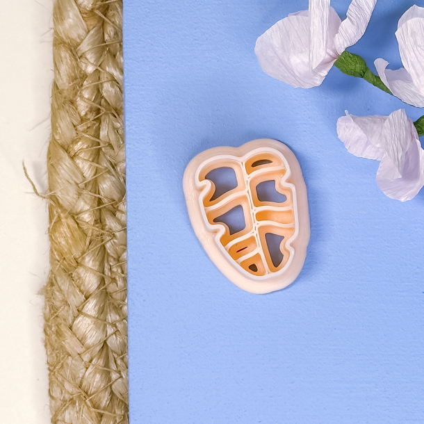 Planteblad udstikker med prgning - nr. 3