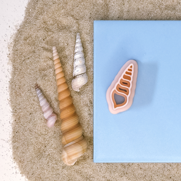 Strandskalle, trnsnegl udstikker med prgning - Nr. 4