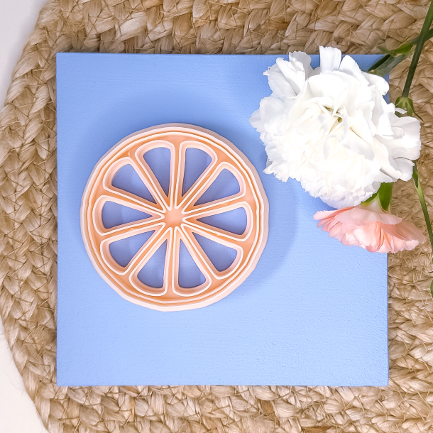 Citrus skive udstikker med prgning 80mm - Nr. 1