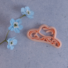Cowgirl hat udstikker med prgning 80mm