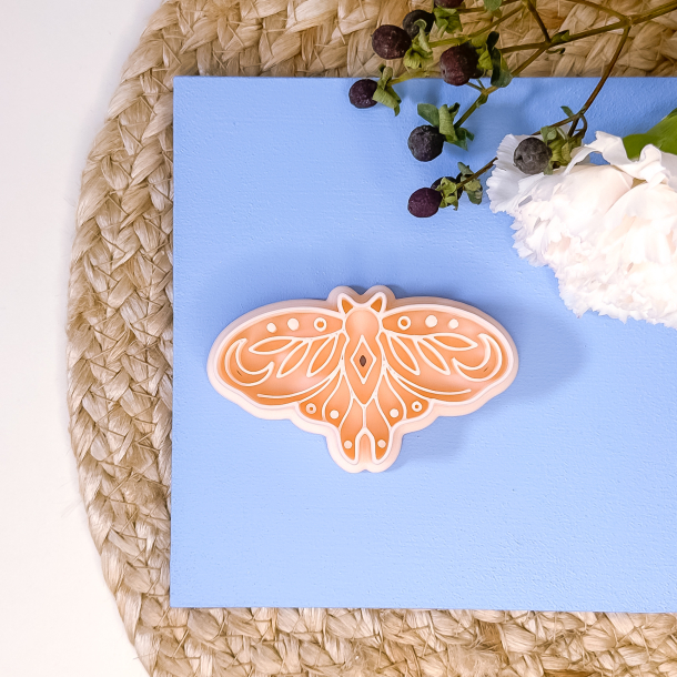 Natsommerfugl udstikker med prgning - Mystik nr. 7